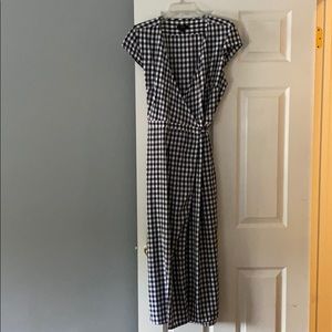 J. Crew Floral Wrap Midi Dress